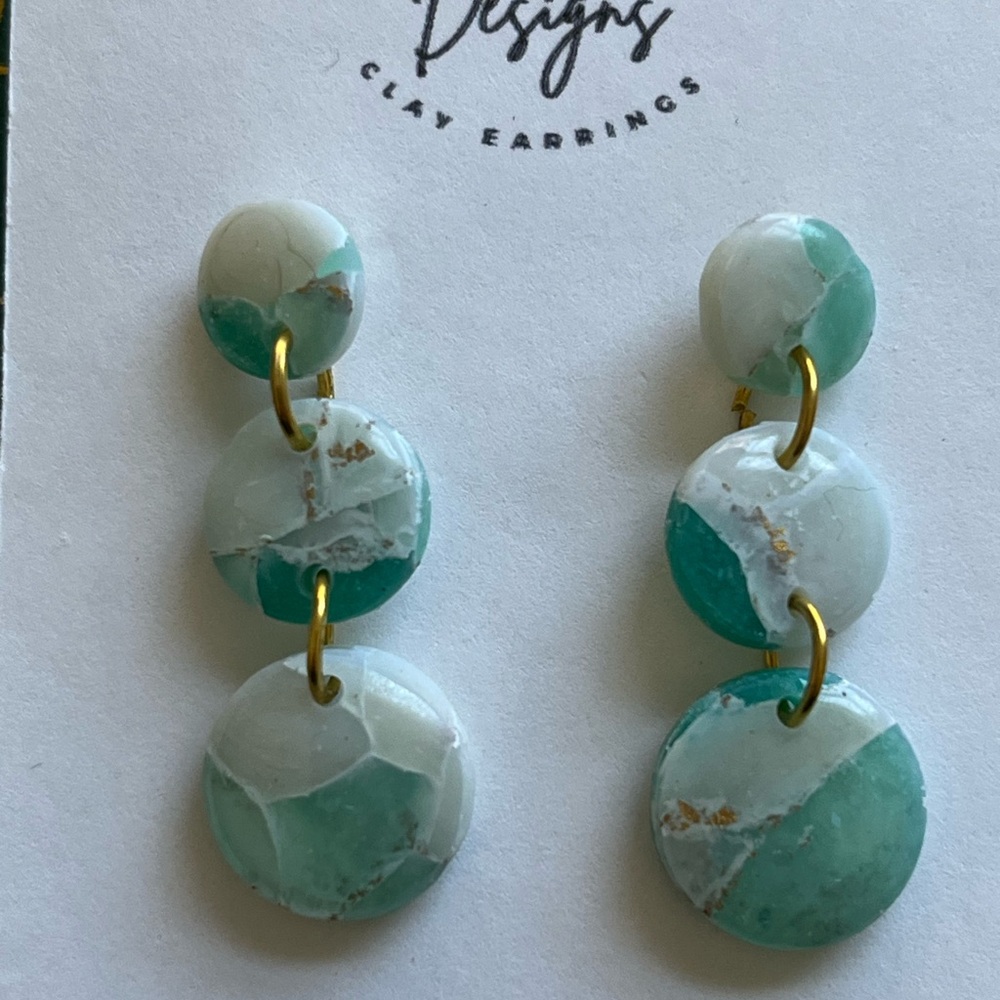 Handmade Beach-Inspired Dangle Earrings | New with Tags